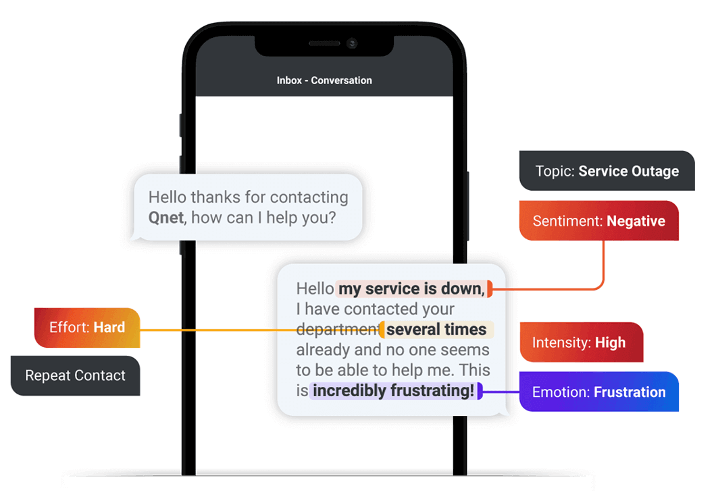 Real-time texting example