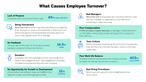 Employee Sampling Turnover Infographic