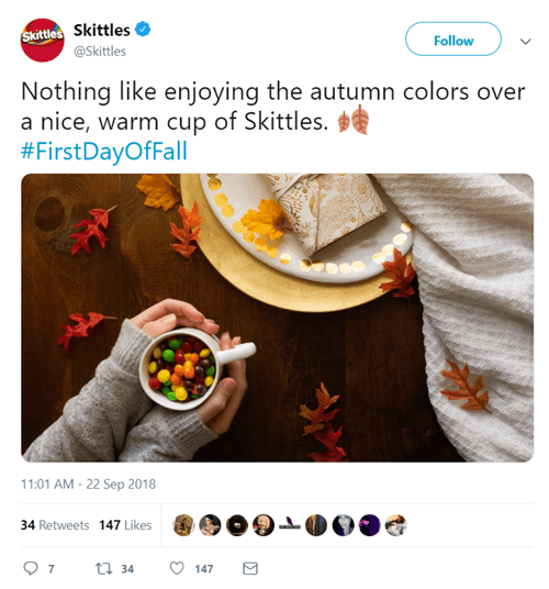 brand voice - skittles example